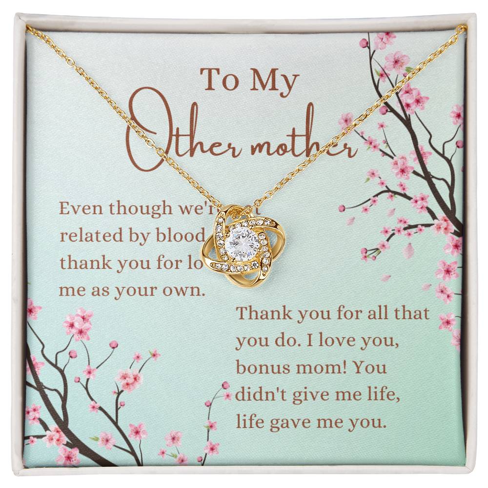 To My Other Mother Love Knot Necklace