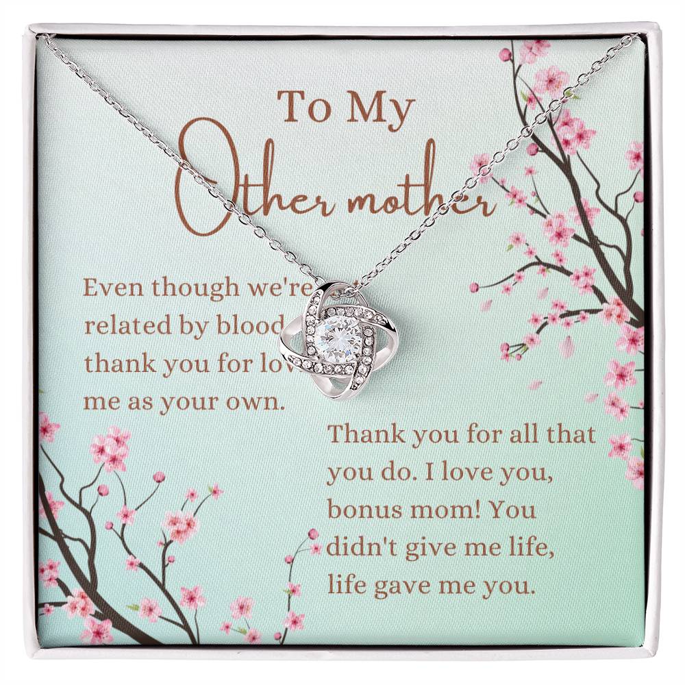 To My Other Mother Love Knot Necklace