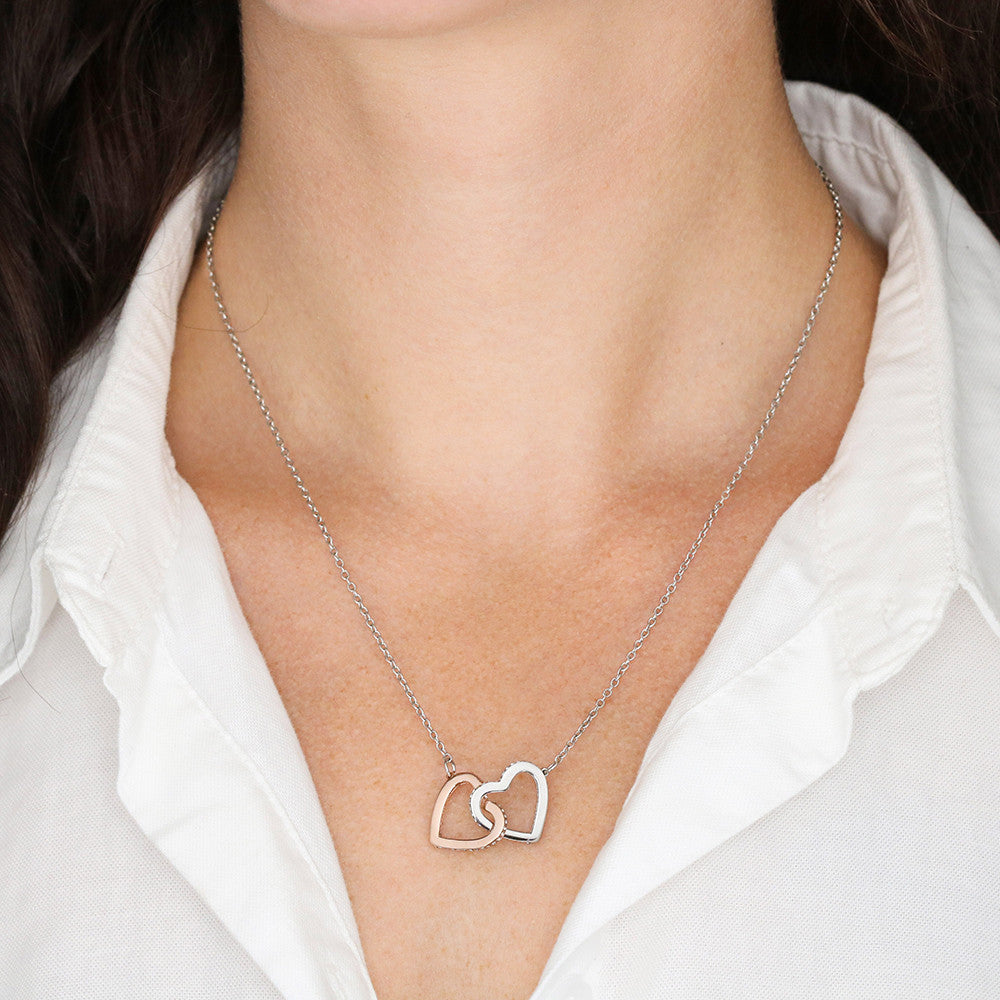 Gift for Mother in law Interlocking Hearts Necklace